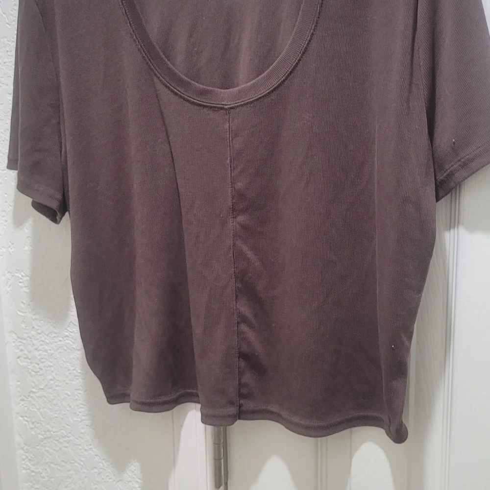 Nike Brown Ribbed Top - Picture 4 of 4